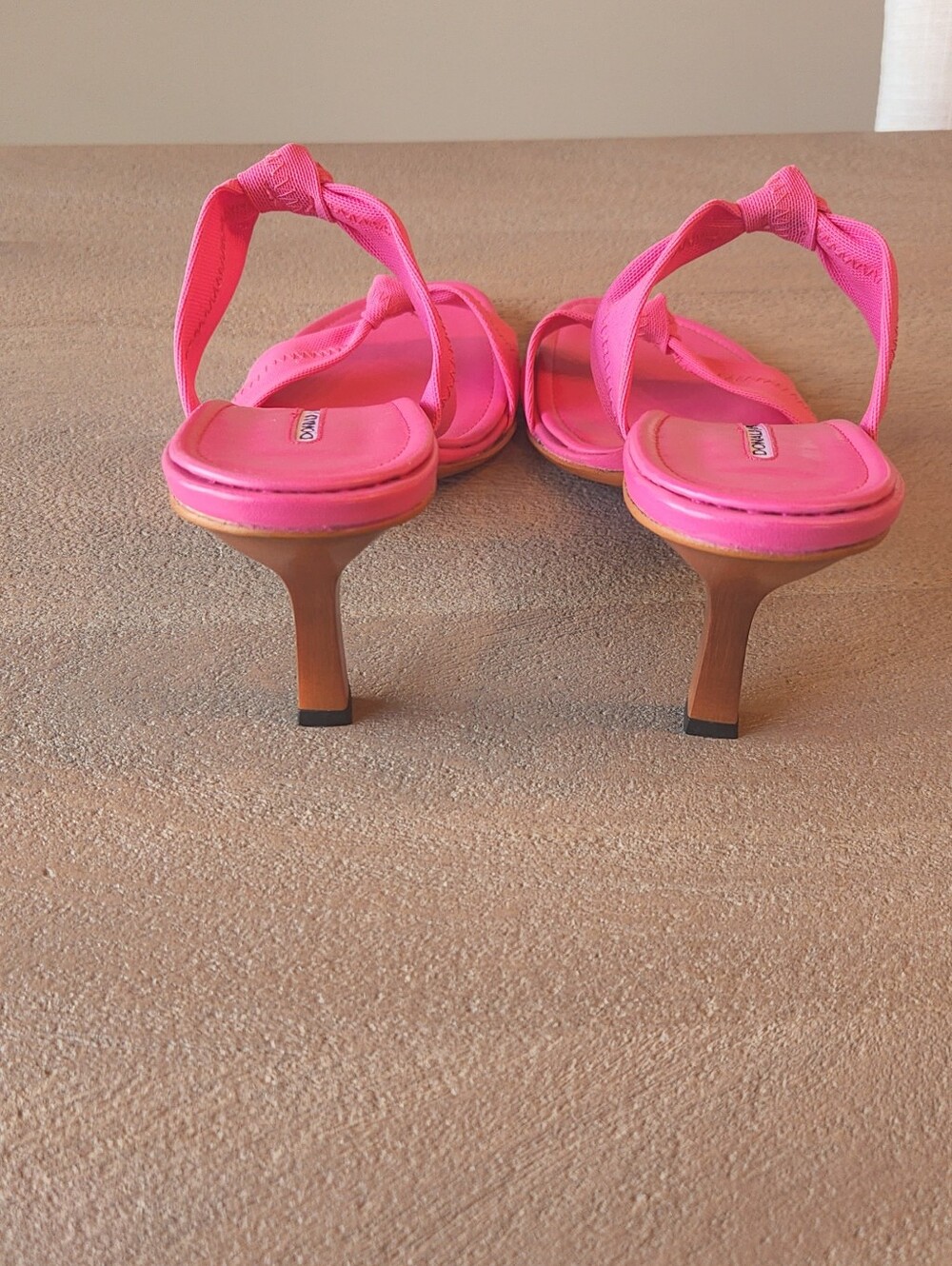 DONALD J. PLINER Heels Strappy Sandals Sz. 9.5 M Pink Designer Worn Once - Picture 4 of 8